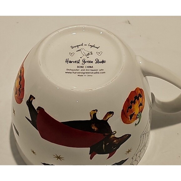 HARVEST GREEN STUDIO HALLOWEEN DEVIL DOGS Bone China Jumbo Cup - Picture 4 of 5